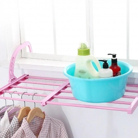Multi-function Hanging Window Sill Drying Rack Easy Folding Drying Rack