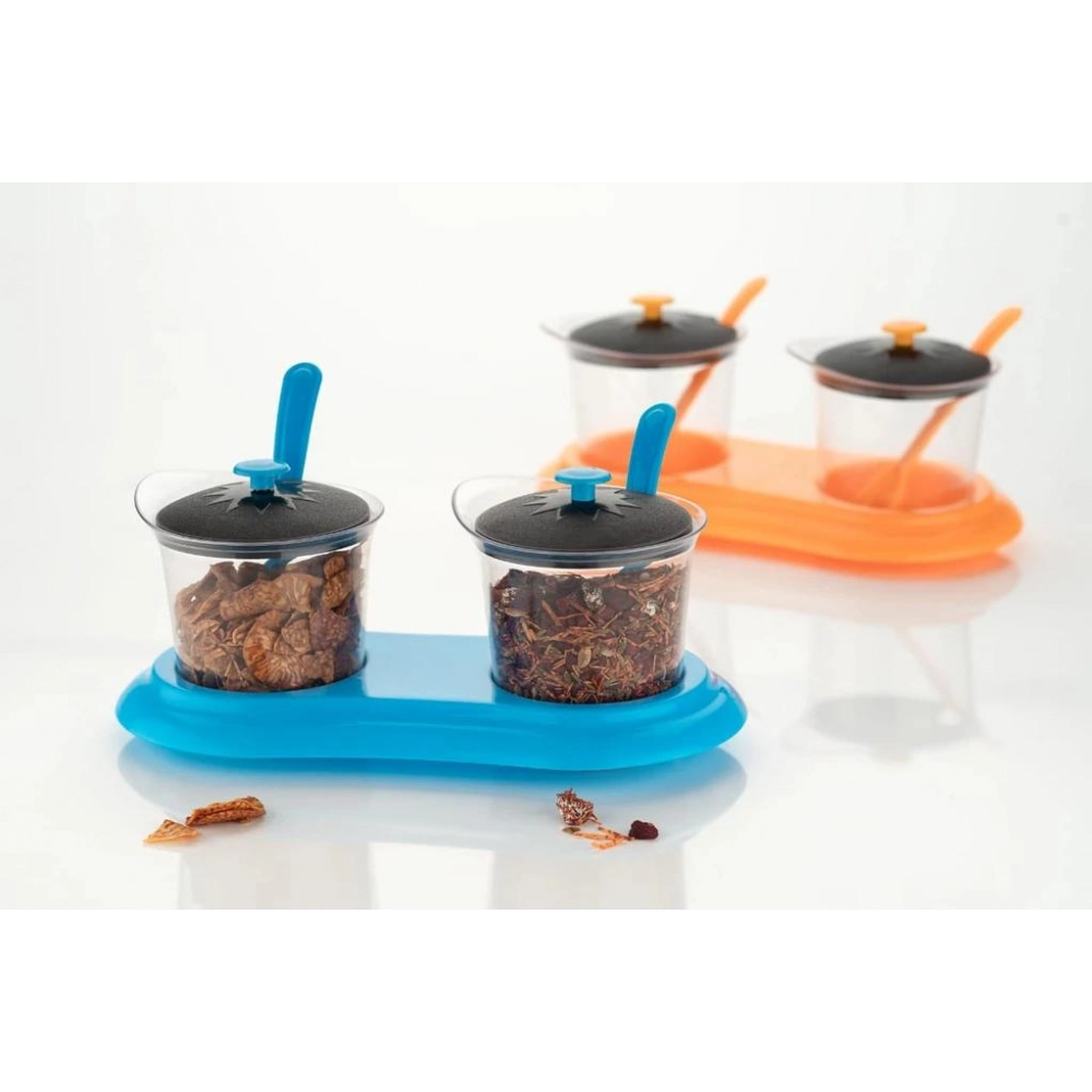 Multipurpose Dining Set Jar and tray holder, Chutneys, Pickles, Spices Jar | 2pc