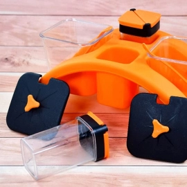 Multipurpose Pickle Jar Set | Multicolour | 4 pcs