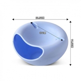 Pista Nut Fruit Platter Serving Bowl With Mobile Phone Holder by HomeFast