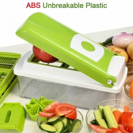 Plastic 13 In 1 Manual Vegetable Grater, Chipser And Slicer