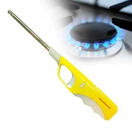 Plastic Flame and Gas refillable Lighter (Multicolour)
