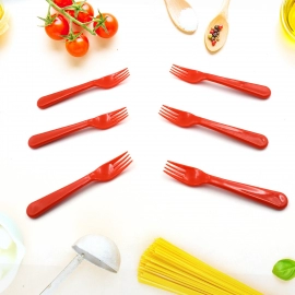 Plastic Fork Spoon, Fork Spoon Set, Fruit Fork Spoon Set | Baby Fork Spoon/Vegetable Fork Spoon (6pc set)