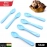 Food Plastic Spoon Set, Plastic Table Spoon Set Plastic Tea Spoon, Coffee with ABS Plastic, Heat-Resistant Spoon | 6 Pc Set