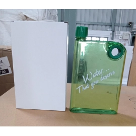 Notebook Style Slim Water Bottle | 380 ml | Multicolor