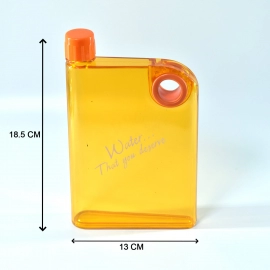 Notebook Style Slim Water Bottle | 380 ml | Multicolor