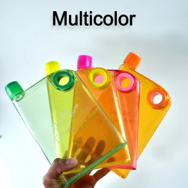 Notebook Style Slim Water Bottle | 380 ml | Multicolor