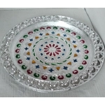 Silver Plated Pooja Thali