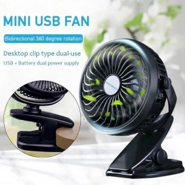 Mini USB Clip Fan widely Used In Summers For Cool Down Rooms And Body Purposes