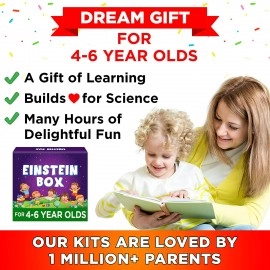 Einstein Box for 4, 5 and 6 Year Old Kids for Baby Boys and Girls, Learning and Educational Gift Pack of Toys, Games and Books (Multicolor)