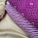 Women's Block Printed Top & Bottom Set in Cambric Cotton | Unstitched Material | Pearly Purple