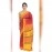 Women's Chanderi Cotton Silk Saree| Orange-Red
