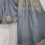 Women's Applique/Cut Work Chanderi Silk Cotton Saree | Auro Metal