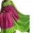 Women's Handmade Bandhani Silk Saree with Unstitched Blouse Piece| Green-Pink