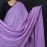 Women's Kantha Work Mulmul Dupatta | Purple