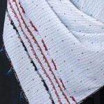 Women's Kantha Work Mulmul Dupatta | White