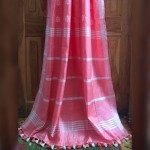 Women's Katan Silk Cutwark Saree | Watermelon