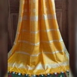Women's Katan Silk Cutwark Saree | Yellow