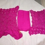 Women's Pure Gajji Silk Unstitched Salwar Suit | Dark Pink