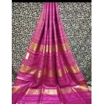 Women's Pure Handloom Tussar Ghicha Silk Saree| Purple