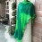 Women's Pure Ojariya/Chinon Dupatta with Firki Gota Work | Green