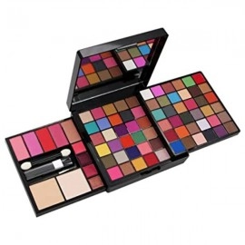 Professional and Home Makeup Kit With 66 Eyeshadow, Blusher, Powder Cake and Lip Gloss