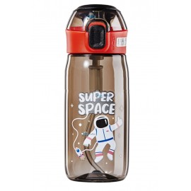 FunBlast Cute Water Bottle with Sipper, Water Bottle for Kids, Sipper Bottle for Kids - Anti-Leak Cartoon Kids Water Bottle for Kids (630 ML) (Astronaut)