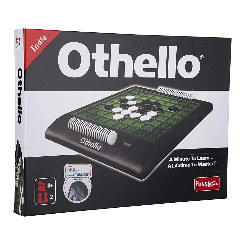 Funskool Games - Othello, Strategy game, Portable classic travel game for kids, adults & family, 2 players, 8 & above,Multicolor