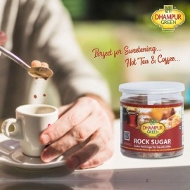 Dhampur Green Brown Sugar Candy | Rock Sugar | Amber Rock Sugar For Tea And Coffee | 250 g ( Pack of 2 )