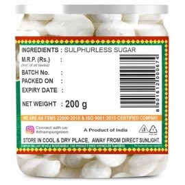 Dhampur Green Indian Batasha Sugar Meringues| 400 gm ( Pack of 2 ) 