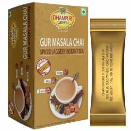 Dhampur Green Instant Gur Masala Chai|140g (Pack of 2)