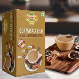 Dhampur Green Instant Gur Masala Chai|140g (Pack of 2)