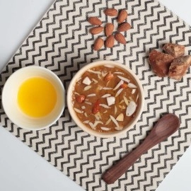 Dhampur Green |Gur & Badam Ka Rajasthani Halwa (Jaggery & Almond Pudding) 300g (Pack of 2)