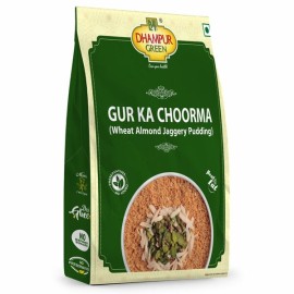 Dhampur Green | Gur ka Choorma White almond Jaggery Pudding |200g (Pack of 2)