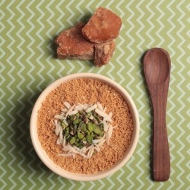 Dhampur Green | Gur ka Choorma White almond Jaggery Pudding |200g (Pack of 2)