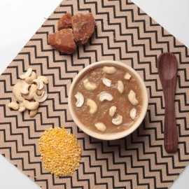 Dhampur Green |Gur Moong Dal Ka Halwa| Lentil Pudding With Jaggery 300g (Pack of 2)