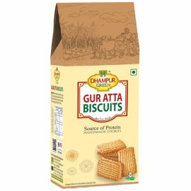 DHAMPUR GREEN| Gur Atta Biscuit | Handmade Cookies 200g ( Pack Of 2)