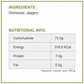 Dhampur Green Gur Chana | Jaggery Chickpea Snack | 200 gm ( Pack of 2 ) 