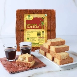 Dhampur Green| Gur Ragi Cake Rusk 200 g (Pack of 2)