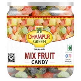 Dhampur Green Mix Fruit Candy | Toffee for Kids Khatti Meethi Fruits ki Goliyan Candies | 300 gm ( pack of 2 )