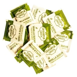 Dhampur Green| Vanilla Sugar Sachet infused with real vanilla Beans