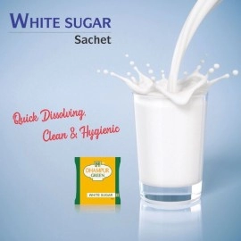 Dhampur Green| White Sugar Sachet for Tea ,Coffee, Milk, Sulphurless Cane Sugar