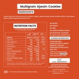 KikiBix Ajwain Salties Cookies |  Immunity Boosting | High Fibre | Cookies 