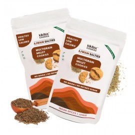 KikiBix Ajwain Salties Cookies |  Immunity Boosting | High Fibre | Cookies 