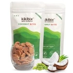 KikiBix Coconut Bites Mini Cookies | No Refined Sugar | 80g ( pack of 2 )