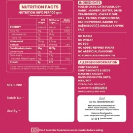 KikiBix Cranberry Oats Cookies | No Preservatives | 130g (pack of 2)