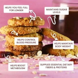 KikiBix Cranberry Oats Cookies | No Preservatives | 130g 