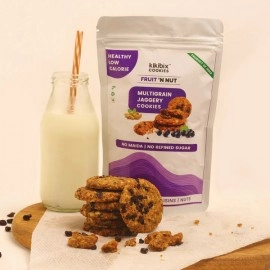 KikiBix Fruit N Nut | Healthy & Tasty Cookies | 130g (pack of 2)
