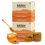 KikiBix Ginger Honey Cookies | Immunity Spice | 130g ( pack of 2 )