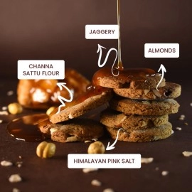 KikiBix Gur Chana Cookies | GrainFree | Sugar Free | 130g